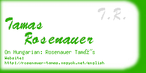 tamas rosenauer business card